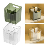 Maxbell Bathroom Storage Box Divided Grid Design Decorative Basket for Bathroom Home Green