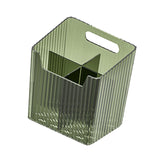 Maxbell Bathroom Storage Box Divided Grid Design Decorative Basket for Bathroom Home Green