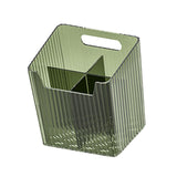 Maxbell Bathroom Storage Box Divided Grid Design Decorative Basket for Bathroom Home Green