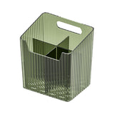 Maxbell Bathroom Storage Box Divided Grid Design Decorative Basket for Bathroom Home Green