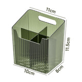 Maxbell Bathroom Storage Box Divided Grid Design Decorative Basket for Bathroom Home Green