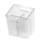 Maxbell Bathroom Storage Box Divided Grid Design Decorative Basket for Bathroom Home White