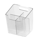 Maxbell Bathroom Storage Box Divided Grid Design Decorative Basket for Bathroom Home White