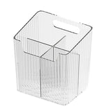 Maxbell Bathroom Storage Box Divided Grid Design Decorative Basket for Bathroom Home White