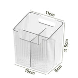 Maxbell Bathroom Storage Box Divided Grid Design Decorative Basket for Bathroom Home White