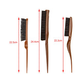 Maxbell 3 Pieces Teasing Brush Set Slick Brush Set for Smoothing Fashion Styling Men