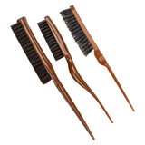 Maxbell 3 Pieces Teasing Brush Set Slick Brush Set for Smoothing Fashion Styling Men
