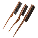 Maxbell 3 Pieces Teasing Brush Set Slick Brush Set for Smoothing Fashion Styling Men