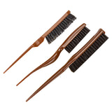 Maxbell 3 Pieces Teasing Brush Set Slick Brush Set for Smoothing Fashion Styling Men