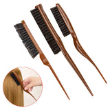 Maxbell 3 Pieces Teasing Brush Set Slick Brush Set for Smoothing Fashion Styling Men