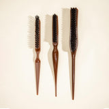 Maxbell 3 Pieces Teasing Brush Set Slick Brush Set for Smoothing Fashion Styling Men
