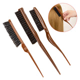 Maxbell 3 Pieces Teasing Brush Set Slick Brush Set for Smoothing Fashion Styling Men