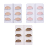Maxbell 6Pcs Replacement Eyelids Teaching Removable Eyelids Eyelash Practice Eyelids color 1