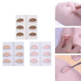 Maxbell 6Pcs Replacement Eyelids Teaching Removable Eyelids Eyelash Practice Eyelids color 1