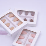 Maxbell 6Pcs Replacement Eyelids Teaching Removable Eyelids Eyelash Practice Eyelids color 1