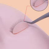 Maxbell 6Pcs Replacement Eyelids Teaching Removable Eyelids Eyelash Practice Eyelids color 1