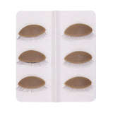 Maxbell 6Pcs Replacement Eyelids Teaching Removable Eyelids Eyelash Practice Eyelids color 1