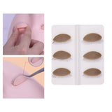 Maxbell 6Pcs Replacement Eyelids Teaching Removable Eyelids Eyelash Practice Eyelids color 1