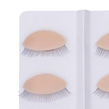 Maxbell 6Pcs Replacement Eyelids Teaching Removable Eyelids Eyelash Practice Eyelids color 2