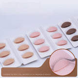 Maxbell 6Pcs Replacement Eyelids Teaching Removable Eyelids Eyelash Practice Eyelids color 3