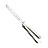 Maxbell Butterfly Comb Hair Styling Tool Unsharpened Foldable Training Comb White