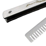 Maxbell Butterfly Comb Hair Styling Tool Unsharpened Foldable Training Comb White