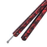 Maxbell Practice Butterfly Comb Trainer Foldable Stainless Steel Metal Practice Comb Red