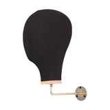 Maxbell Manikin Head Smooth Durable for Beginner Shopping Mall Barbershop Shop Props Black