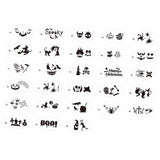Maxbell 28 Pieces Face Body Painting Stencils Reusable for Holiday Carnival Children