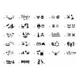 Maxbell 28 Pieces Face Body Painting Stencils Reusable for Holiday Carnival Children