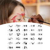 Maxbell 28 Pieces Face Body Painting Stencils Reusable for Holiday Carnival Children