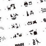 Maxbell 28 Pieces Face Body Painting Stencils Reusable for Holiday Carnival Children