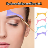 Maxbell Silicone Eyebrow Shaping Tool Eyeliner Stencil Make Up Tool