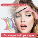 Maxbell Silicone Eyebrow Shaping Tool Eyeliner Stencil Make Up Tool