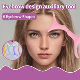 Maxbell Silicone Eyebrow Shaping Tool Eyeliner Stencil Make Up Tool