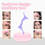Maxbell Silicone Eyebrow Shaping Tool Eyeliner Stencil Make Up Tool