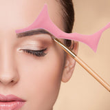 Maxbell Silicone Eyebrow Shaping Tool Eyeliner Stencil Make Up Tool