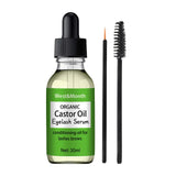 Maxbell Castor Oil for Eyelashes and Eyebrows Easy to Use Conditioning Oil for Women