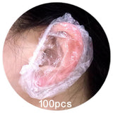 Maxbell 100 Pieces 1 Time Ear Covers Durable for Hotel Shower Hair Salon Treatment