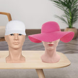 Maxbell Mannequin Head Display Stand Hairpieces Display Holder for Shopping Mall Hat Female