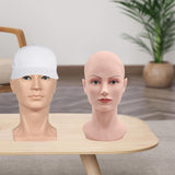 Maxbell Mannequin Head Display Stand Hairpieces Display Holder for Shopping Mall Hat Female