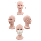 Maxbell Mannequin Head Display Stand Hairpieces Display Holder for Shopping Mall Hat Female