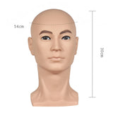 Maxbell Mannequin Head Display Stand Hairpieces Display Holder for Shopping Mall Hat Male