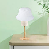 Maxbell Hat Display Stand Portable Sturdy Hat Holder for Malls Styling Salon Markets short wood