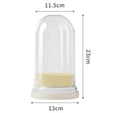 Maxbell Makeup Brush Cleaning Bowl Holder Washing Tool Travel with Dust Cover 3 in 1 Cream Color