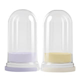 Maxbell Makeup Brush Cleaning Bowl Holder Washing Tool Travel with Dust Cover 3 in 1 Cream Color