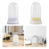 Maxbell Makeup Brush Cleaning Bowl Holder Washing Tool Travel with Dust Cover 3 in 1 Cream Color