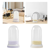 Maxbell Makeup Brush Cleaning Bowl Holder Washing Tool Travel with Dust Cover 3 in 1 Cream Color