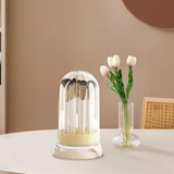 Maxbell Makeup Brush Cleaning Bowl Holder Washing Tool Travel with Dust Cover 3 in 1 Cream Color