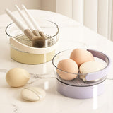 Maxbell Makeup Brush Cleaning Bowl Holder Washing Tool Travel with Dust Cover 3 in 1 Purple